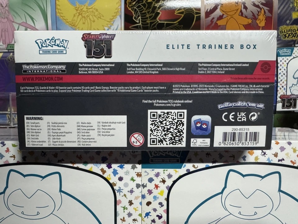 TCG Pokémon Scarlet and Violet 151 Elite Trainer Box ETB Sealed